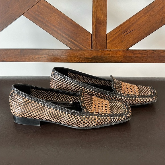 Raffaella Venturini brown and black leather loafers size 9 Eu 40 - Picture 9 of 17